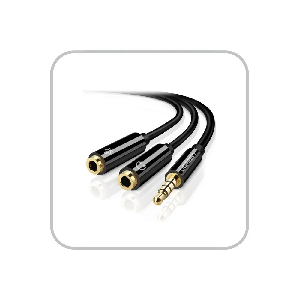 Ugreen 3.5mm Male to 2 Female Audio Cable Black 30620 — photo 1