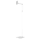 [PTBS170WH] Powerology Multi-Joint Floor Stand Metal Base Phone & Tablet - White.webp