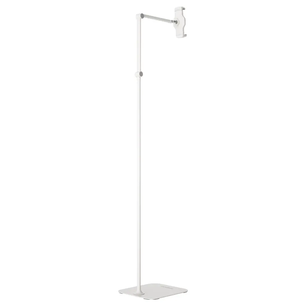 Powerology Adjustable And Rotatable Tablet Stand 170cm with Metal Base - White.webp