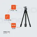Porodo Ultra-Light Aluminum Tripod - Black.webp