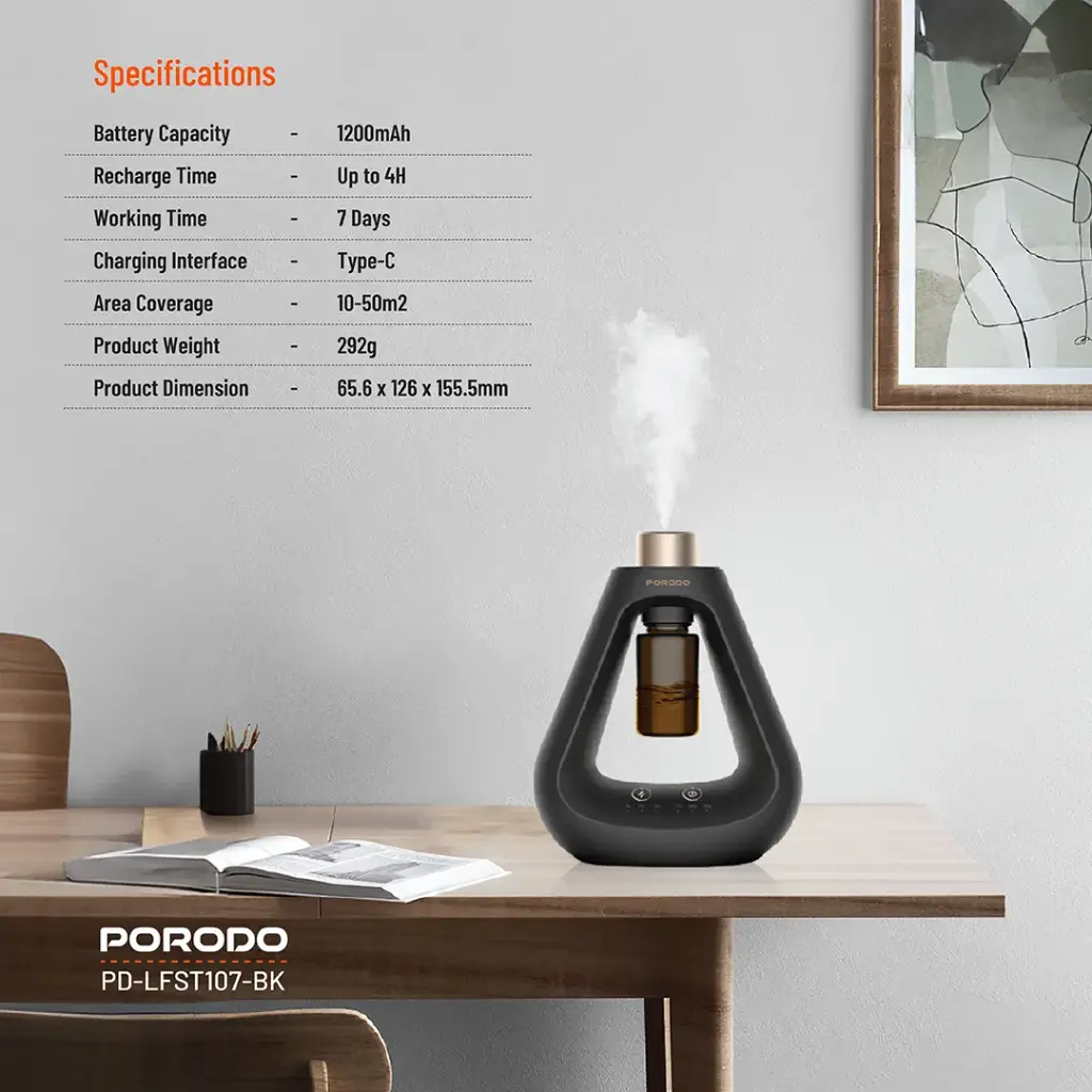 Porodo Lifestyle Aroma Sphere Waterless Diffuser.webp