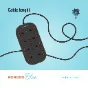 Porodo Blue 8 AC Power Strip - Black (4).webp