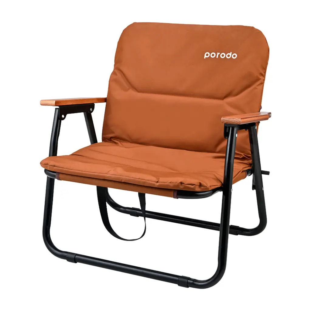 [PD-LFST007-BR] Porodo Lifestyle Camping Foldable Chair - Brown.webp