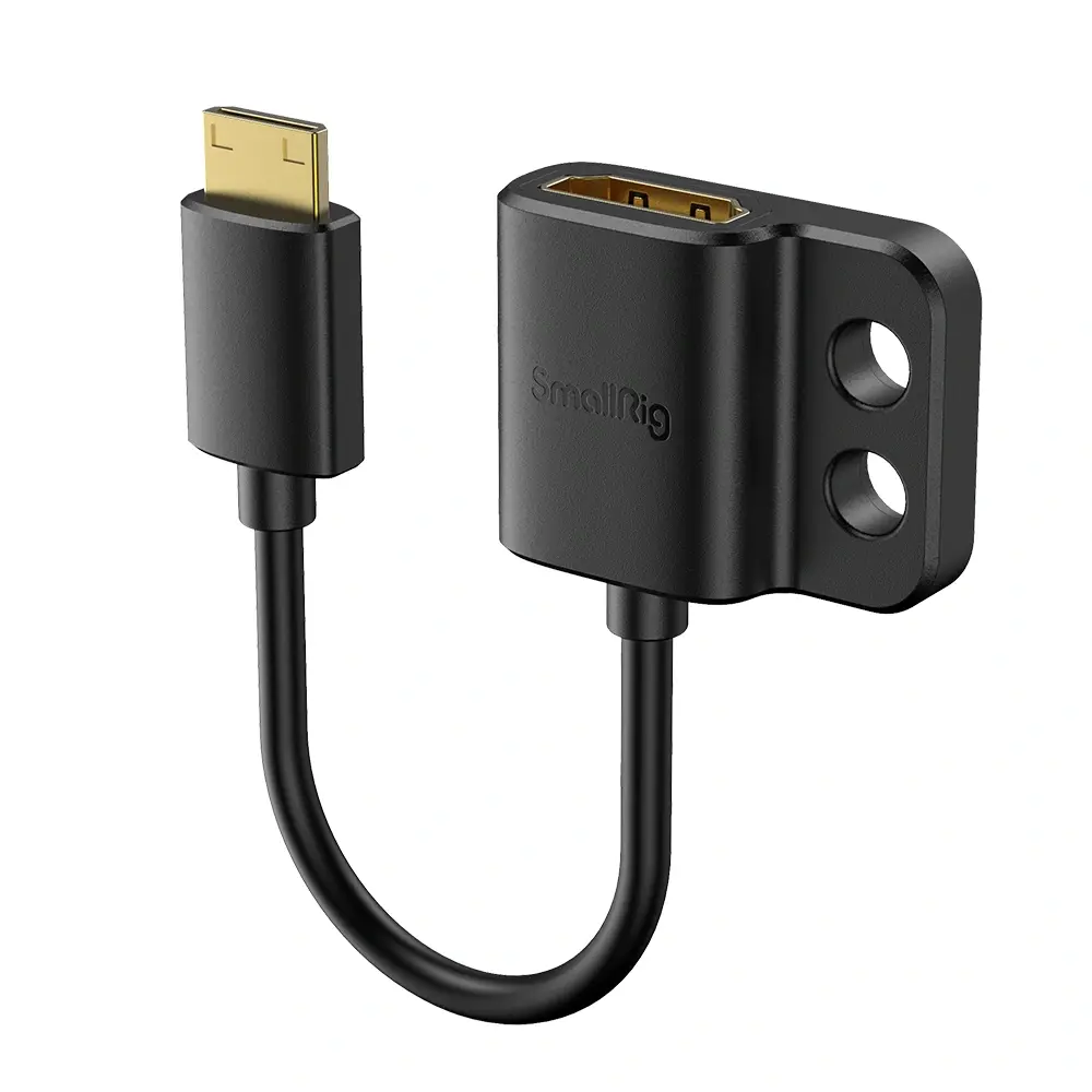 SmallRig Ultra Slim 4K HDMI Adapter Mini HDMI Male to Full HDMI Female (C TO A) 3020 — photo 1