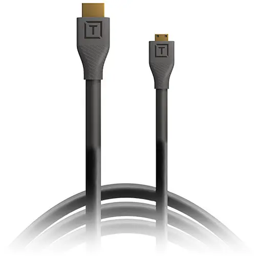 Tether Tools TetherPro Micro-HDMI to HDMI Cable with Ethernet (Black, 15') H2D15-BLK — photo 1