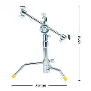 Provision DC-103 Mini C-Stand 3x Mini Ball Head With Mobile Phone Holder PV Mini CSTAND — photo 2