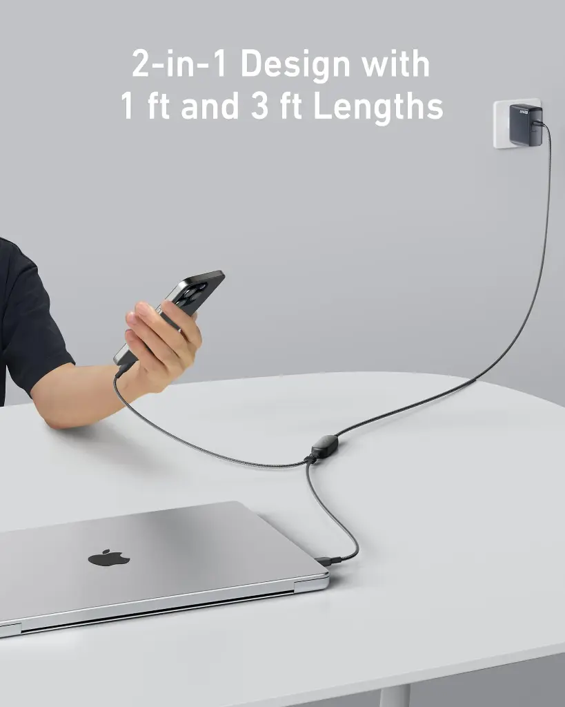 Anker 2in1 4Ft 140w USB-C to USB-C Cable A8895H11 — photo 2