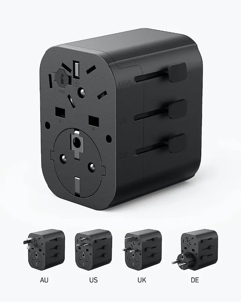 Anker 312 30w 2-USB & USB-C Port 4-Region Travel Adapter A9212K11 — photo 2