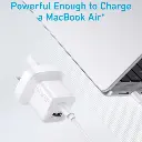 Anker 323 33w Dual Port 20w USB-C 12W USB-A Charger with USB-C to Lightning Cable White — photo 2
