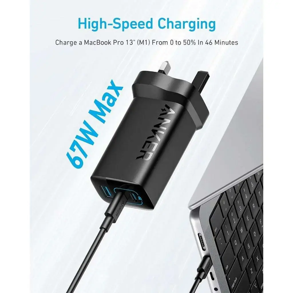 Anker 336 67w Charger With 2USB-C & 1USB-A Port A2674K11 — photo 4