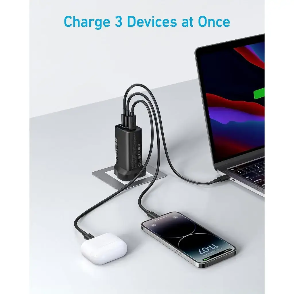 Anker 336 67w Charger With 2USB-C & 1USB-A Port A2674K11 — photo 5