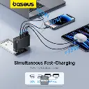 Baseus 100w 4-in-1 GaN5 Pro Fast Charger With 2xUSB-C & 2xUSB-A Ports Black CCGAN100UK — photo 5
