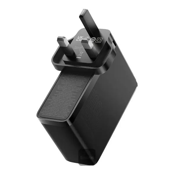 Baseus 100w 4-in-1 GaN5 Pro Fast Charger With 2xUSB-C & 2xUSB-A Ports Black CCGAN100UK — photo 3