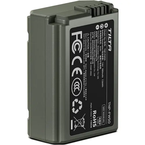 Tilta NP-FW50 Battery With USB-C Input (980mAh) Green TNP-FW50-GN — photo 3