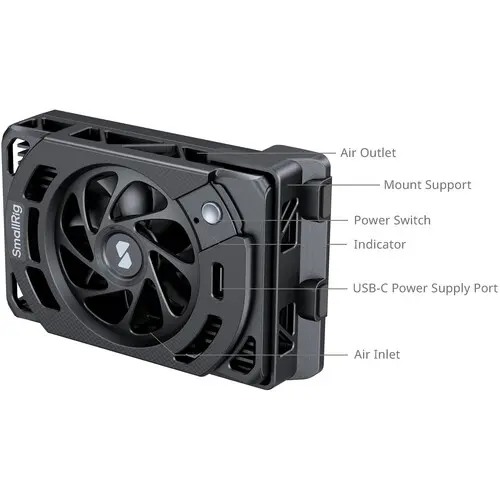 SmallRig Cooling Fan for Canon EOS R5 Mark II & R5 5063 — photo 3