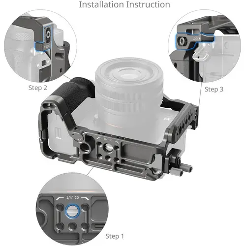 SmallRig “HawkLock” Quick Release Cage Kit with Silicone Handle for Sony A7CII / 7CR 5198 — photo 4