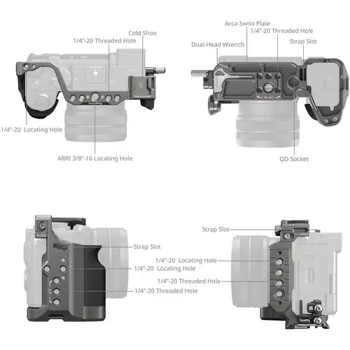 SmallRig “HawkLock” Quick Release Cage Kit with Silicone Handle for Sony A7CII / 7CR 5198 — photo 5