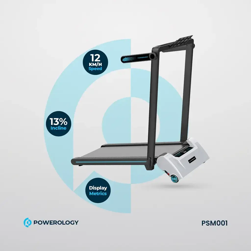 Powerology Incline Folding Treadmill - Black.webp