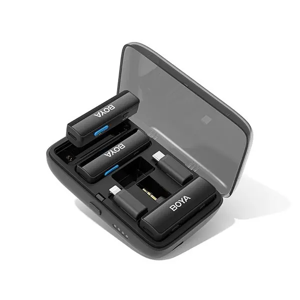 BOYA BoyaLink Multi-Compatible 2.4GHz Dual-Channel Wireless Microphone System Black
