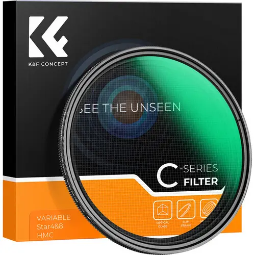 K&F Concept Nano-C Series 77mm 4 to 8-Point Variable Star Filter KF01.2333