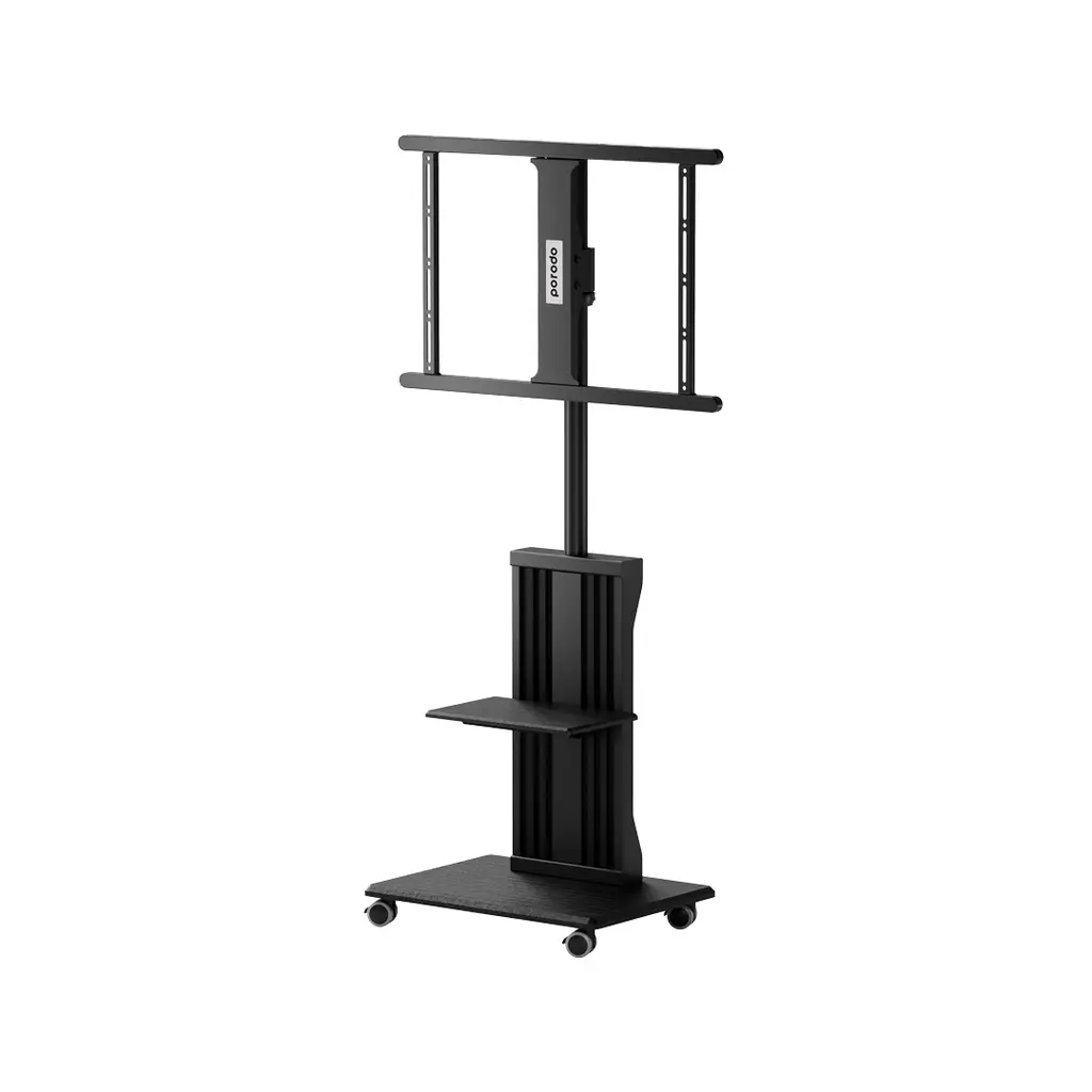 Porodo 32"-75" TV Floor Stand With Wheels PD-TVFSW-BK