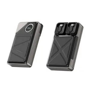 Porodo 10000mAh Power Bank Built-In Type-C & Lightning PD-PBFCH055-BK
