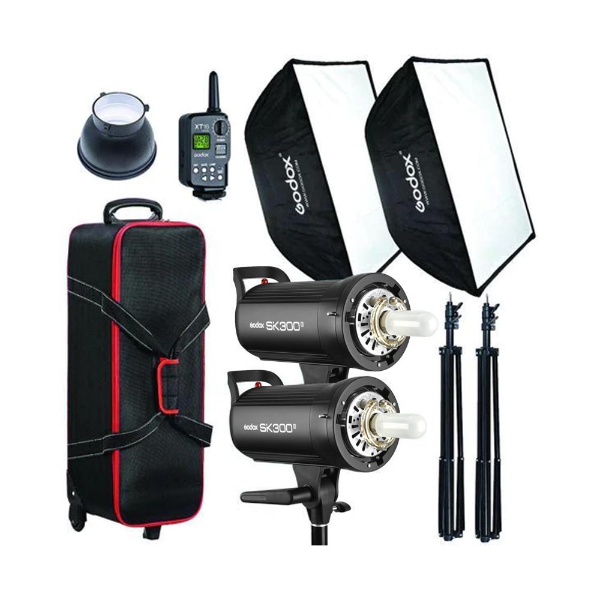 Godox SK300II 2-Light Studio Flash Kit