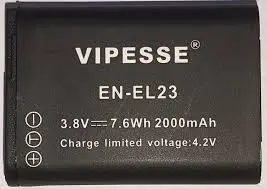 Vipesse EN-EL23 Rechargeable Battery for Nikon