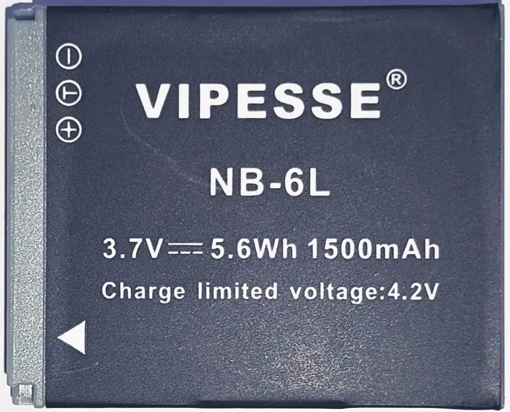 Vipesse NB-6L Camera Battery for Canon Digital IXUS 200 IS, PowerShot ELPH 500HS