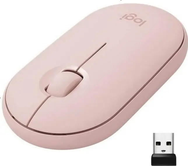 Logitech Pebble M350 Wireless Mouse Pink 910-005717