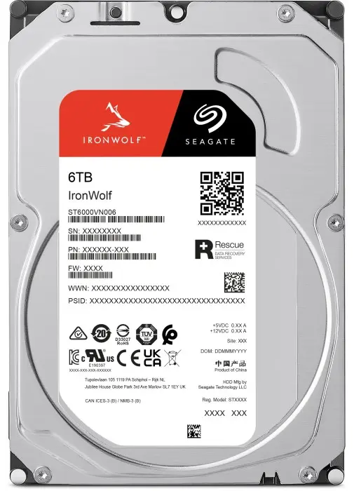 Seagate IronWolf 6TB 5400rpm SATA III 3.5-INch Internal NAS HDD ST6000VN006 2ZM186-500
