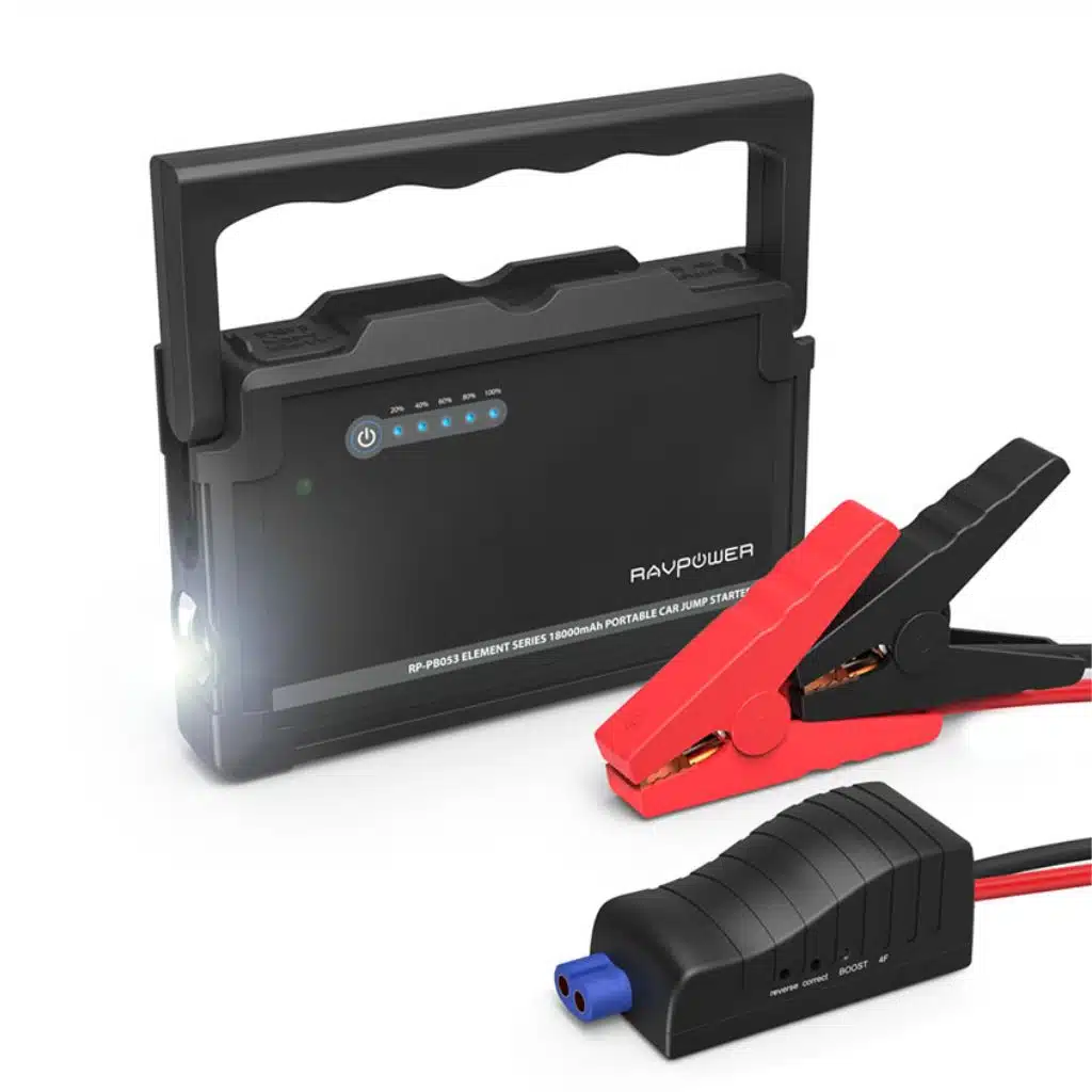 Ravpower 18000mAh 600A Peak Current Car Jump Starter Black RP-PB053 65-02000-091