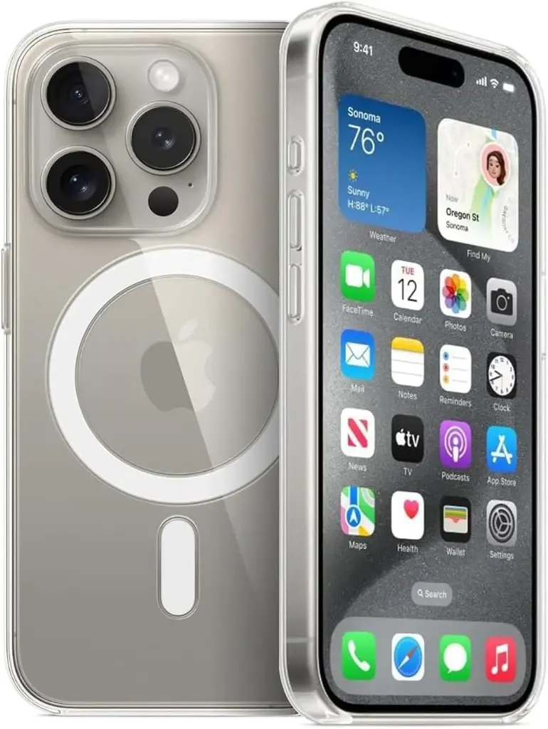 Anker MagSafe Clear Case for iPhone 15 Pro A90A7H01