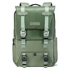 K&F Concept 20L Camera Backpack 15.6" Camera Bags for Photographers DSLR Cameras KF13.087AV9 - Green