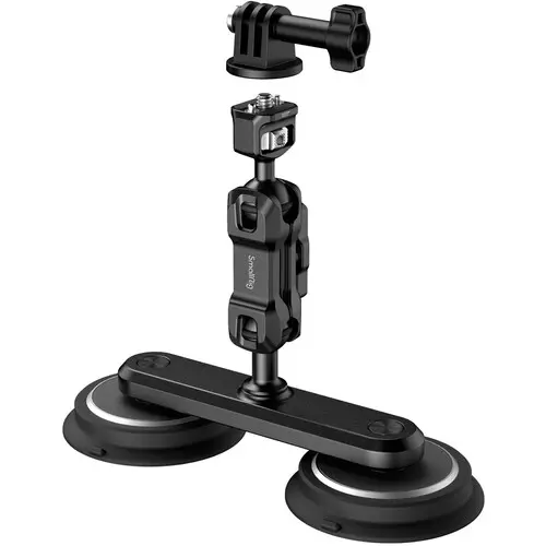 SmallRig Dual Magnetic Suction Cup with Magic Arm Mounting Support Kit for Action Cameras 4467