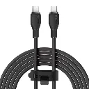 Baseus Pudding Series Fast Charging Cable With High-Speed Data Transmission Type-C to Type-C 100W 5A 1.2M - Black P10355702111-B1