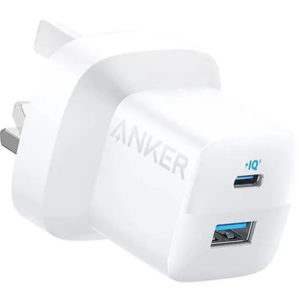 Anker 323 33w Dual Port 20w USB-C 12W USB-A Charger White A2331K21