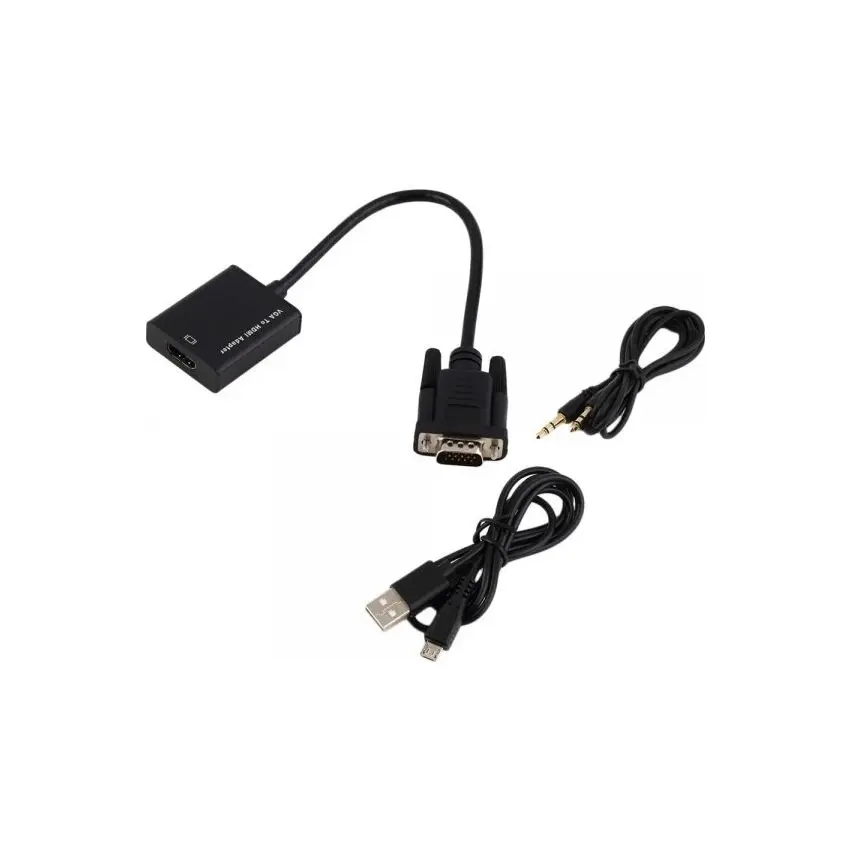 Kongda VGA + Audio to HDMI Adapters  20cm