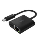 Belkin USB Type-C to Gigabit Ethernet Adapter with Power Delivery INC001BTBK