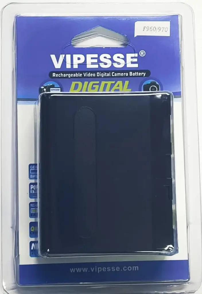 Vipesse NP-F960/970 7.2v 47.5Wh 6600mAh Rechargeable Li-ion Battery