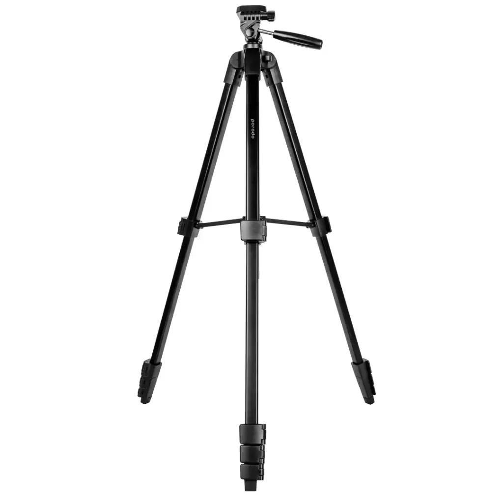 Porodo Professional Gimble Tripod 171cm Height Black With Phone Mount PD-TRPAL-BK
