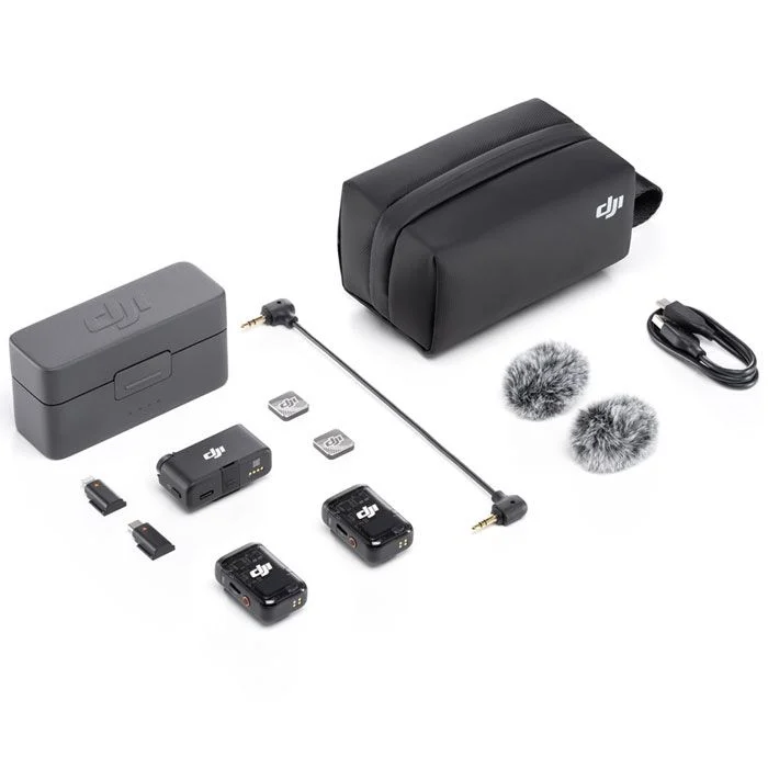 DJI Mic 2 Wireless Microphone Kit - (2 TX + 1 RX + Charging Case) DJI-MIC200