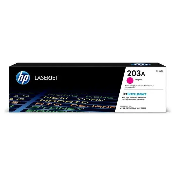 HP 203A Magenta Original LaserJet Toner Cartridge CF543A