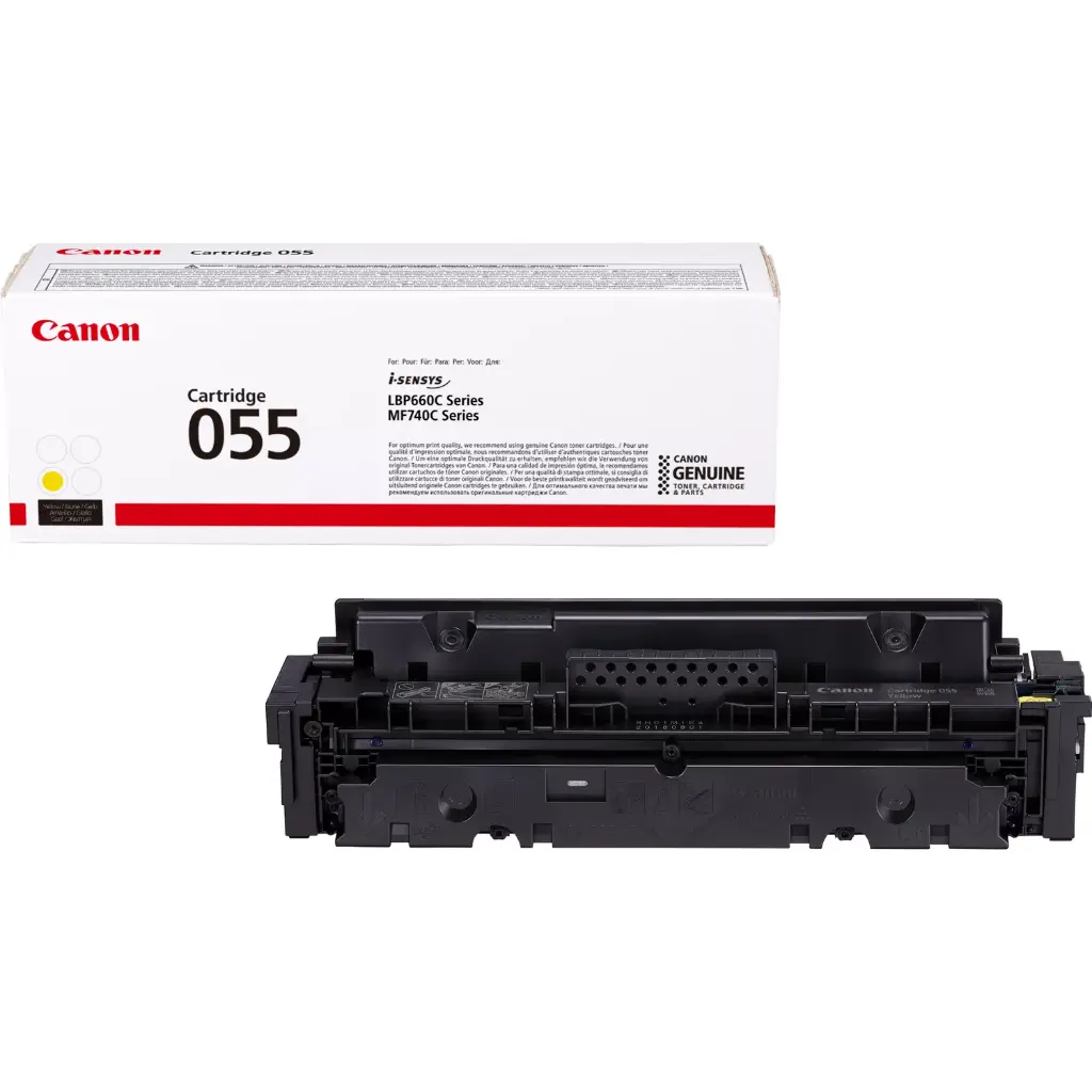 Canon 055 Toner Cartridge, Yellow 3013C002