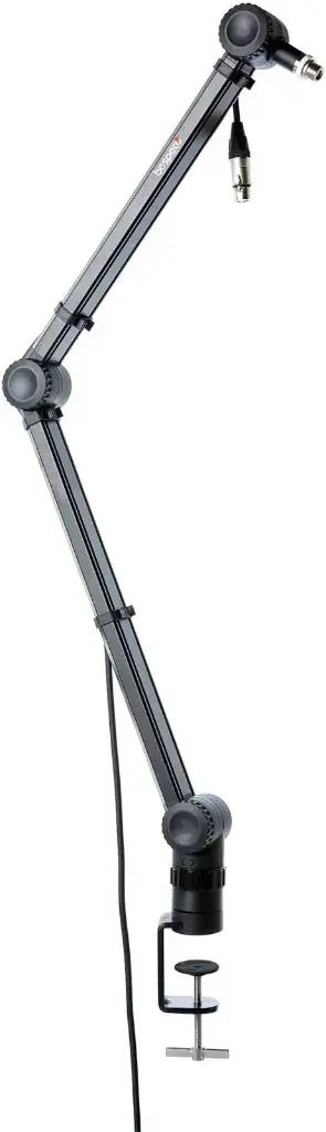 Bespeco MSRA20 Aluminium Broadcast Mic Arm with Desk Mount Clamp