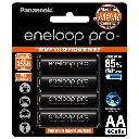 Panasonic Eneloop Pro AA Rechargeable Battery 2450MAH Pack of 4 BK-3HCCE/4BT