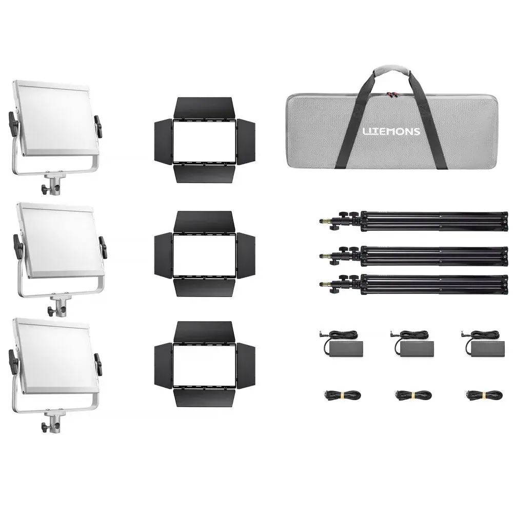 Godox Litemons LP600R Full Color RGB LED Light Panel 3 units kit