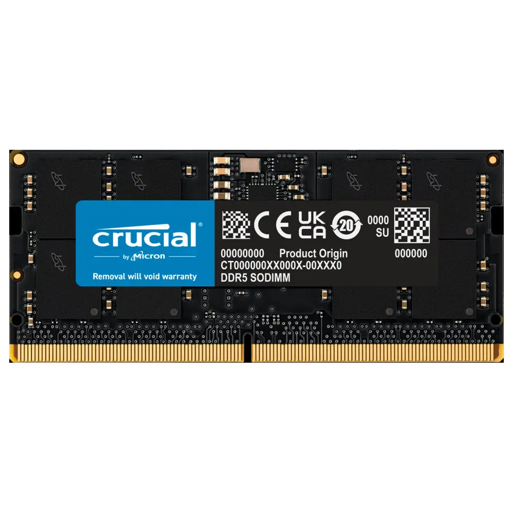 Crucial 16GB 4800Mhz SODIM Laptop Memory CT16G48C40S5