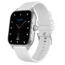 X.cell Apollo W1 Smart Watch Silver Frame with White Silicon Strap 