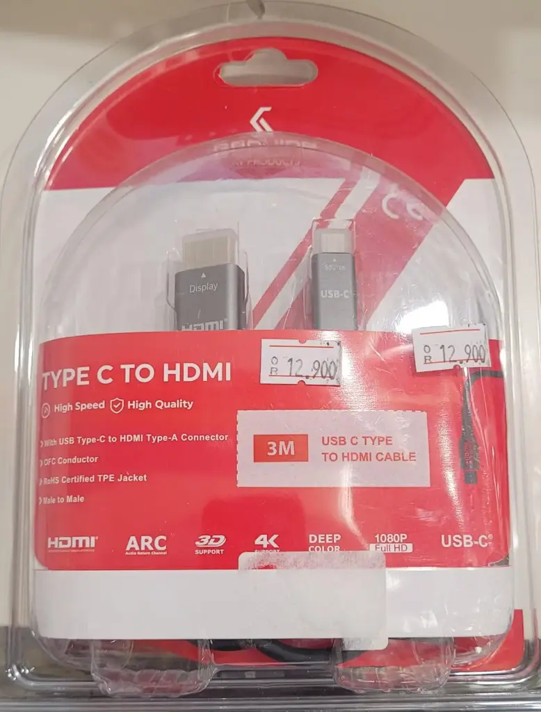 Genuine 4K USB-C To HDMI Cable 3 Meter GNUSBCHD3M
